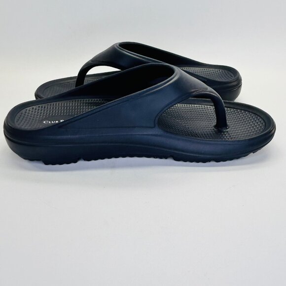 Club Room Mens Remy Thong Sandals Size 9M Navy Blue Slip On Summer Casual - Picture 7 of 11